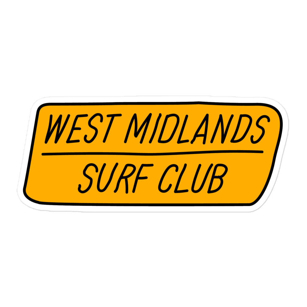 Yellow Wordmark Sticker